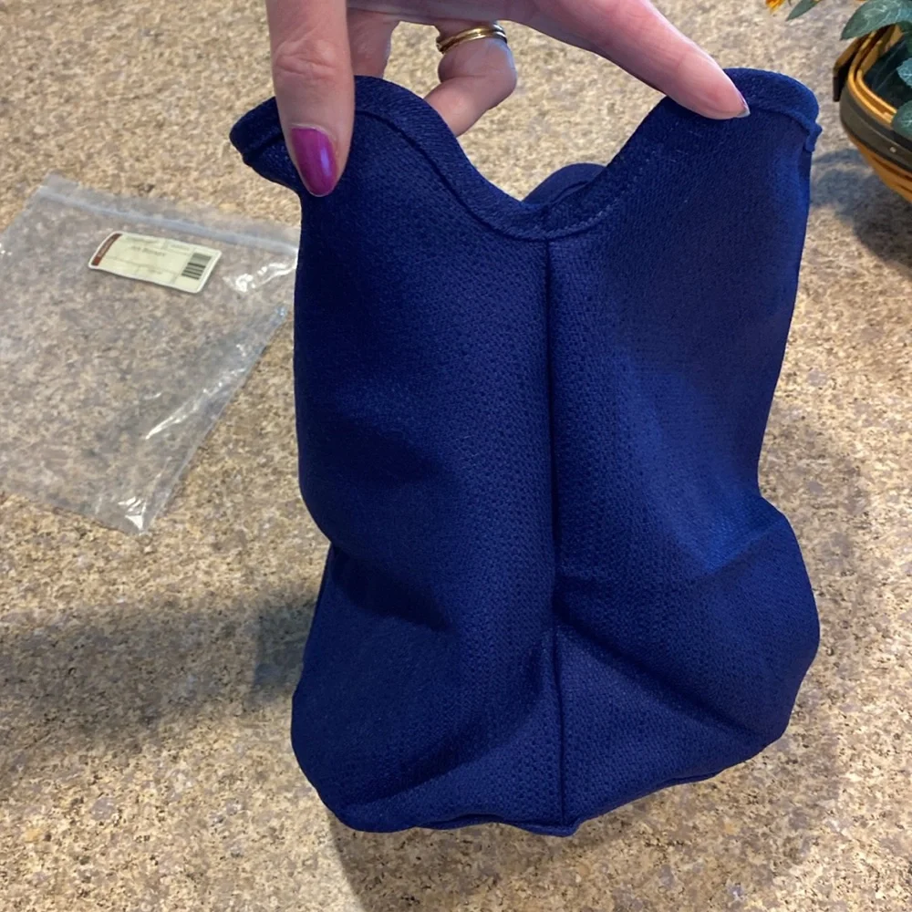 Longaberger Ice Bucket Fabric Liner Indigo Blue 28069144